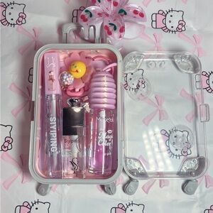 Pink Kids Travel Accessory Set